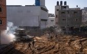 Al este del cruce de Rafah, en el sur de la Franja de Gaza, se produjeron violentos bombardeos de artillería