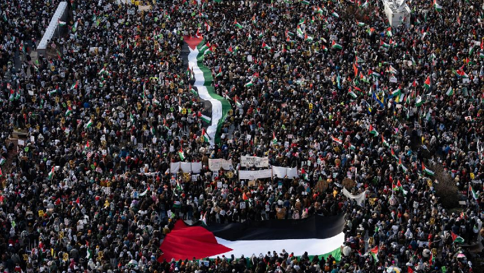 Las protestas tenían como objetivo expresar solidaridad con el pueblo palestino y exigir un alto el fuego inmediato, el fin de la agresión a Gaza y la entrega de ayuda humanitaria a la región.