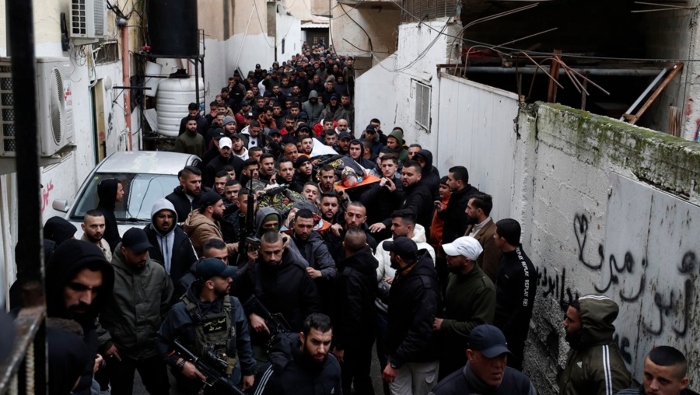 Tras este asesinato, las fuerzas nacionales palestinas convocaron a una huelga general en Yenín.