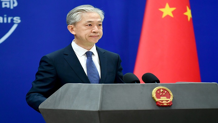 El vocero chino instó a las partes interesadas a que observen el derecho internacional.