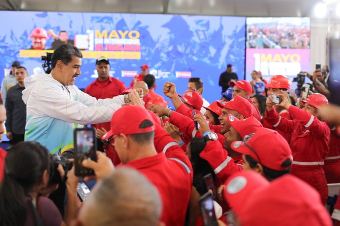 Maduro meets with workers in the context of International Workers' Day, May 1, 2024