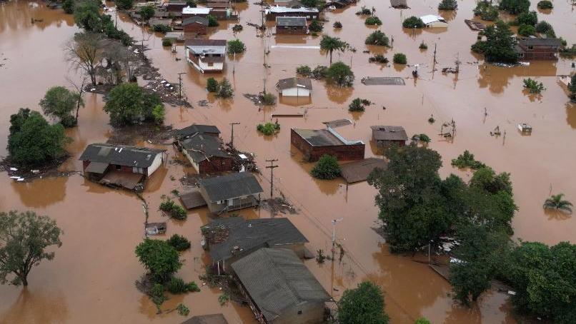 Floods in Southern Brazil.