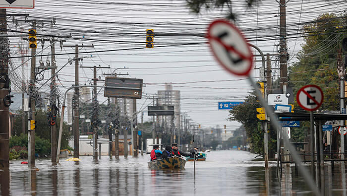 La situación en la ciudad de Porto Alegre podría empeorar si el río Guaíba sobrepasa de nuevo los cinco metros de altura.