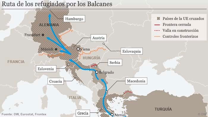 Los Balcanes, ruta de entrada de los refugiados a Europa | Noticias | teleSUR