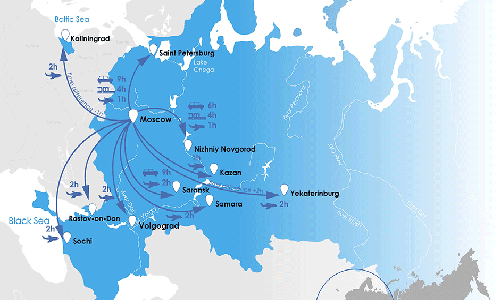 Mapa de las sedes de Rusia 2018